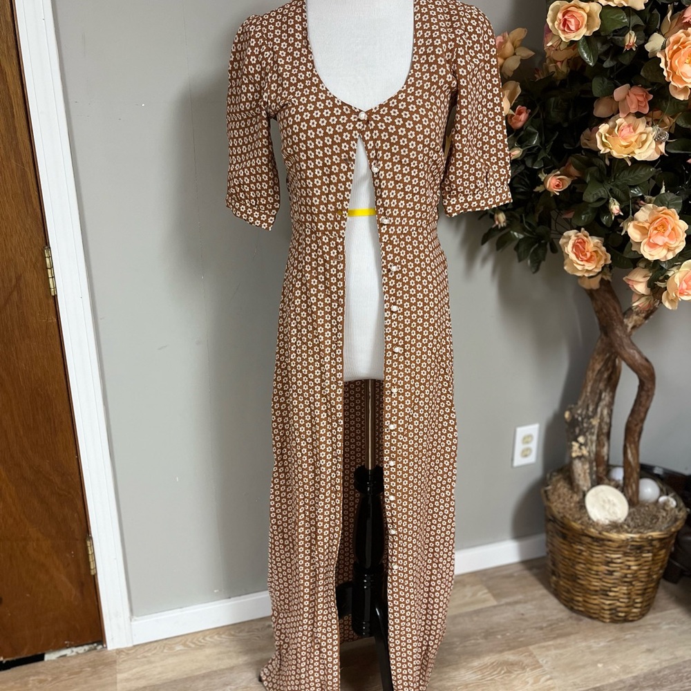 For Love And Lemons Brown Maxi Dress